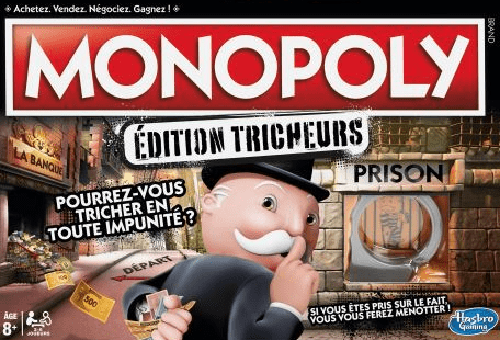 Boîte du jeu Monopoly Tricheurs